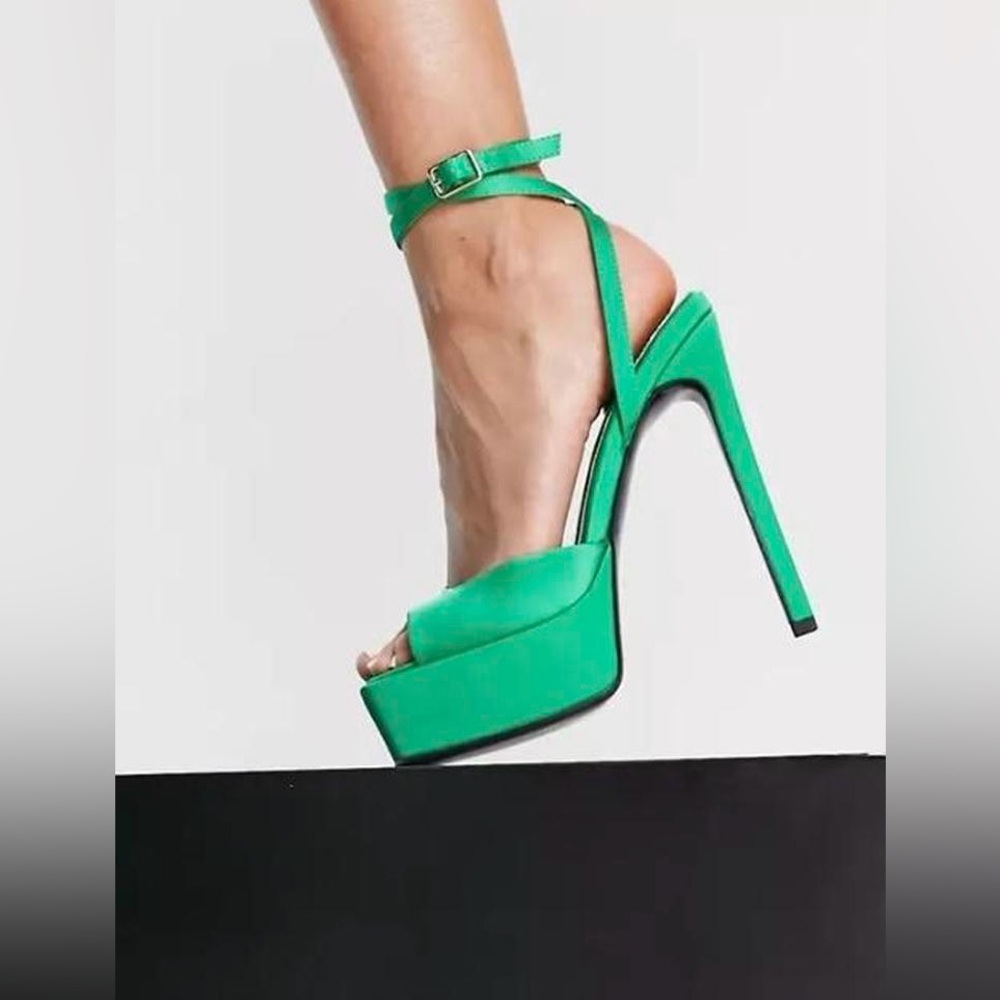 ASOS Green Platform High Heels